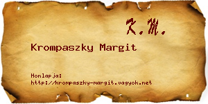 Krompaszky Margit névjegykártya