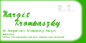 margit krompaszky business card